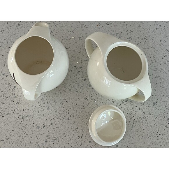 Blue Ridge Southern Potteries Stanhome Ivy And Berries Creamer And Sugar 1950's - Picture 6 of 8